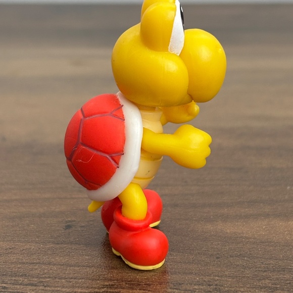 NINTENDO World Of Nintendo Red Shell Yellow KOOPA TROOPA Toy Figure Cake Topper - Picture 6 of 8